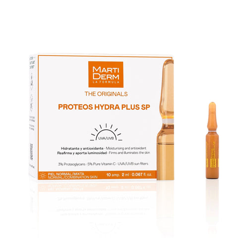 MARTIDERM DRĖKINAMOSIOS IR STANGRINAMOSIOS AMPULĖS VEIDUI SU VITAMINU C IR PROTEOGLIKANAIS, SPF 10, 10 VNT.