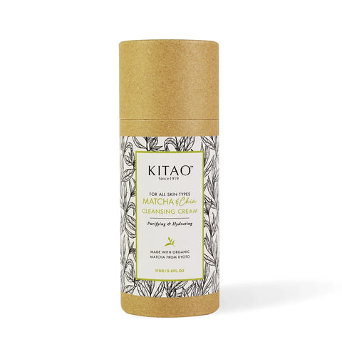 KITAO kreminis veido odos prausiklis MATCHA & CHIA CLEANSING CREAM, 110 g
