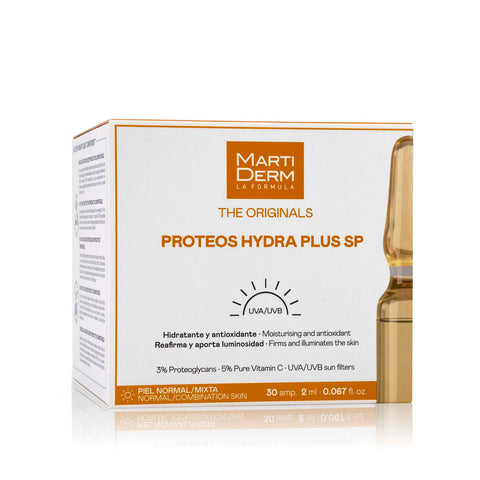 MARTIDERM DRĖKINAMOSIOS IR STANGRINAMOSIOS AMPULĖS VEIDUI SU VITAMINU C IR PROTEOGLIKANAIS, SPF10, 30 AMP.