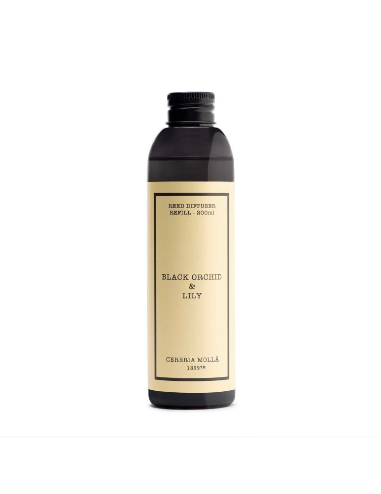 CERERIA MOLLA home fragrance refill "Black orchid & lilly" 200 ml.