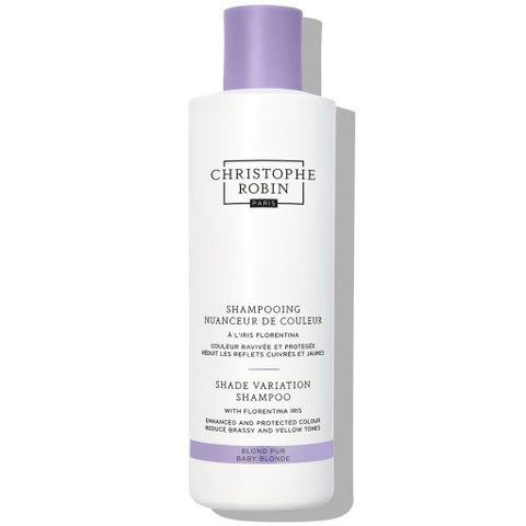 Christophe Robin Shade Variation Šampūnas Gelsvų Tonų Neutralizavimui Su Florentina Iris Atspalviu, 250 ml.