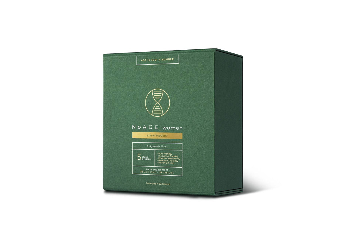 NoAGE Smaragdus food supplements - 5-step program for beauty and youth