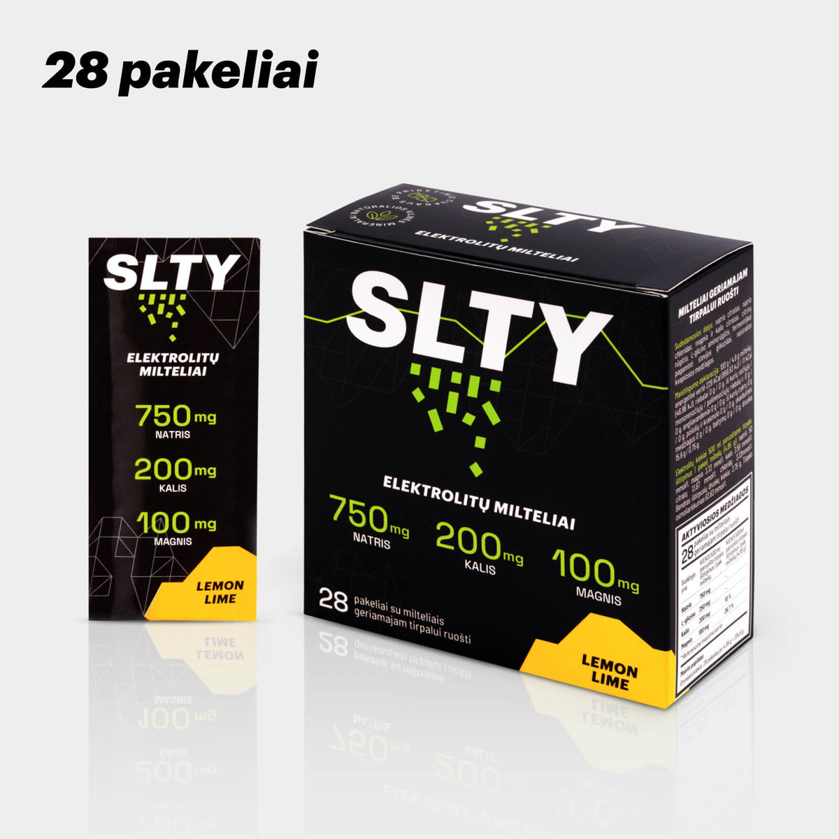 SLTY electrolytes, lemon or blackcurrant flavor