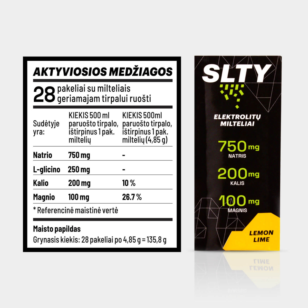 SLTY electrolytes, lemon or blackcurrant flavor