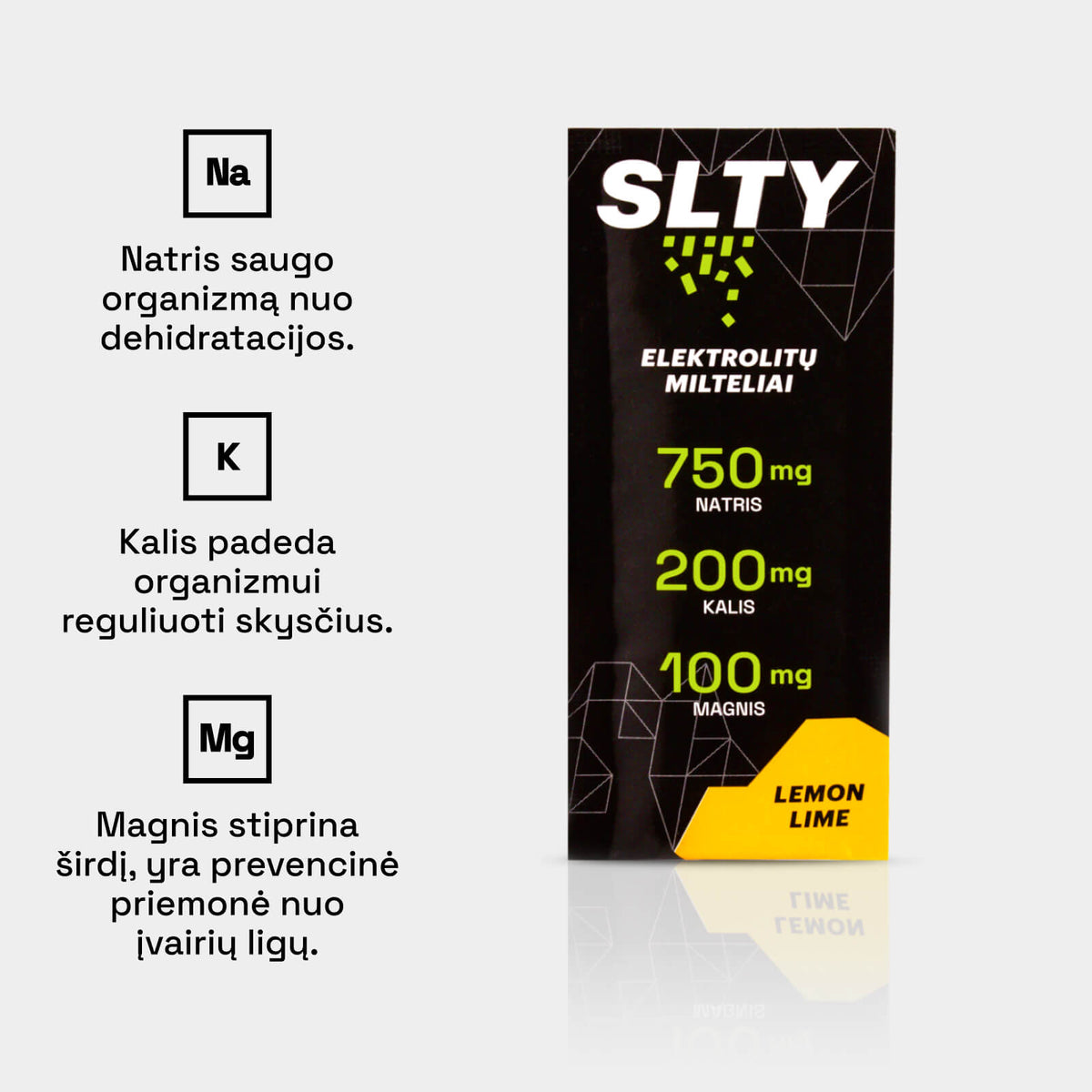 SLTY electrolytes, lemon or blackcurrant flavor
