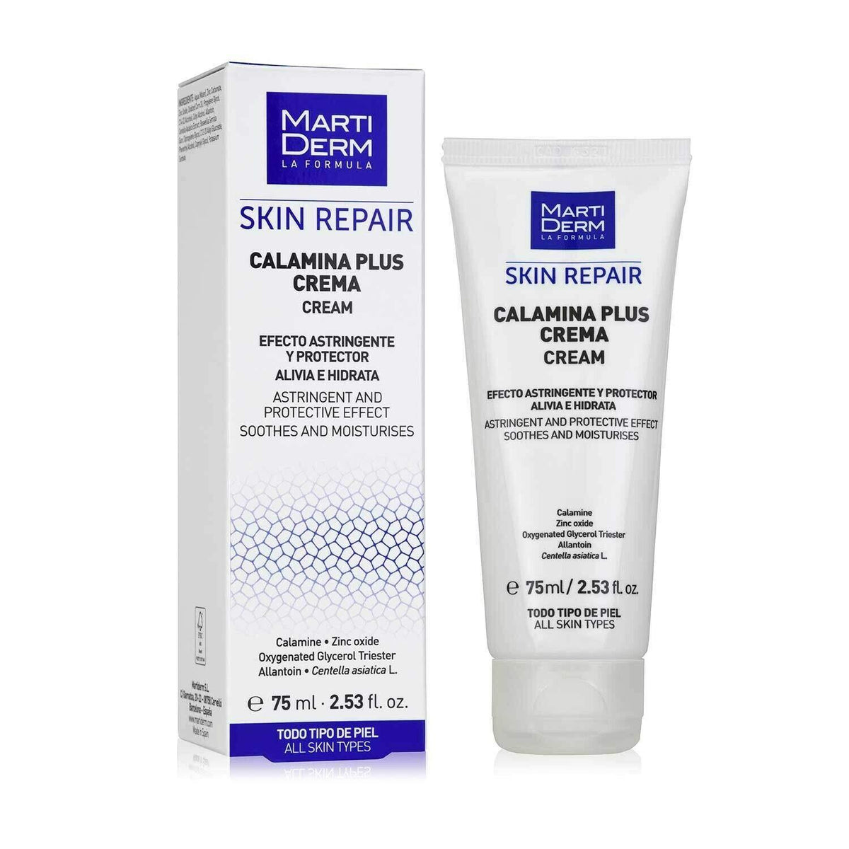 MARTIDERM CALAMINE PLUS REGENERATING CREAM. 75 ML