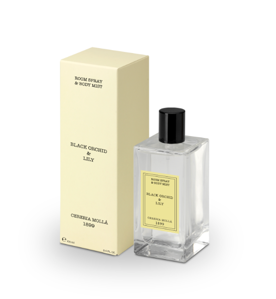 "Cereria Molla" room spray and body mist "Black Orchid & Lily", 100 ml