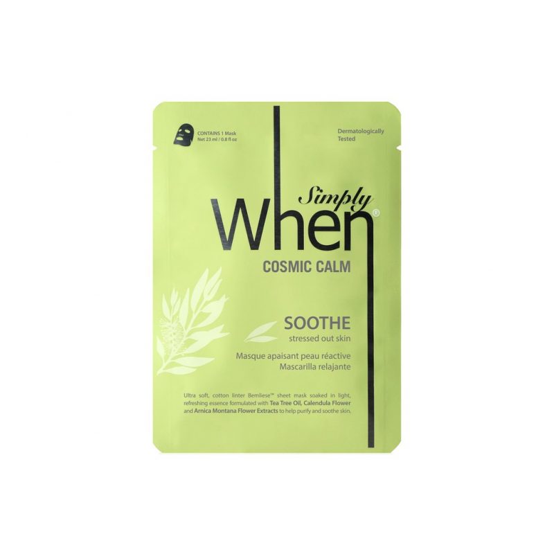 Simply When® Cosmic Calm soothing extra-soft cotton sheet mask