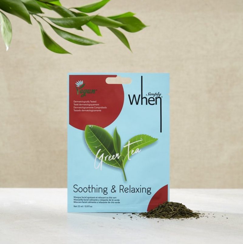 Simply When Green Tea vegan soothing face mask
