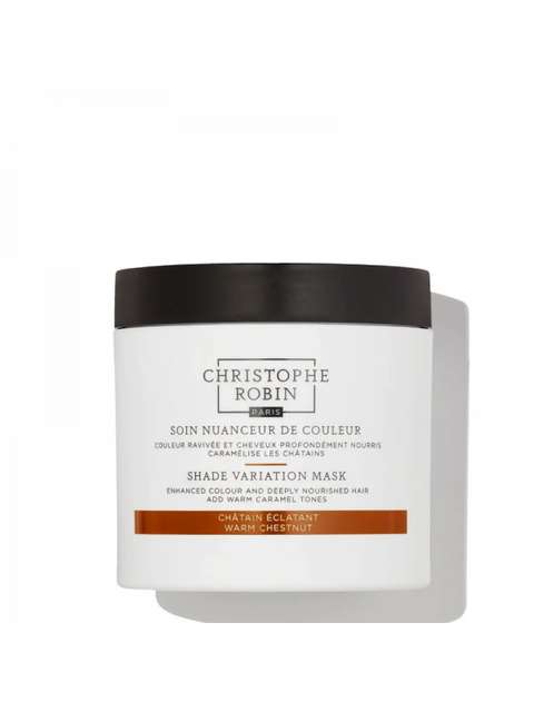 Christophe Robin SHADE VARIATION MASK - WARM CHESTNUT dažanti plaukų kaukė