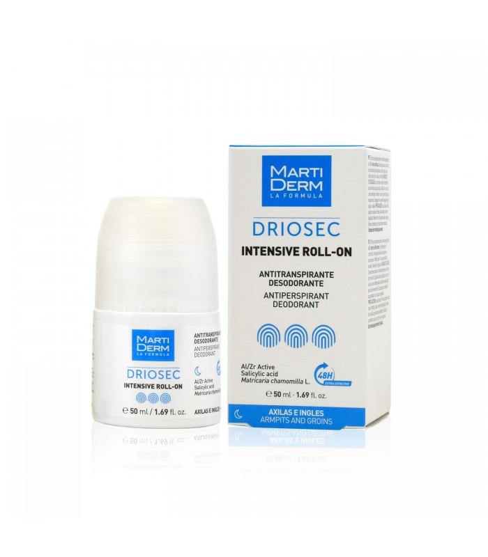 MARTIDERM DRIOSEC ROLL-ON ANTIPERSPIRANT AND DEODORANT FOR UNDERARMS AND GROIN, 50 ML