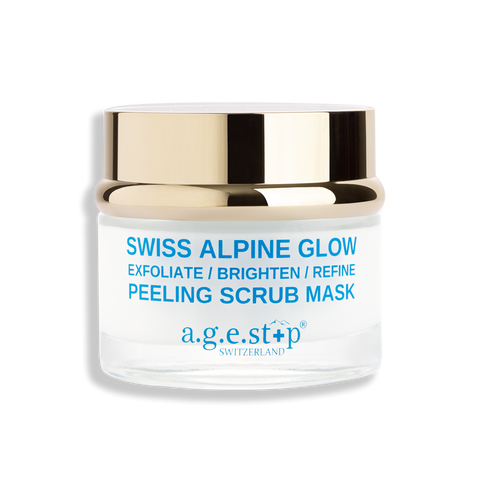 AGE STOP šveičiamoji veido kaukė SWISS ALPINE GLOW PEELING SCRUB MASK. 50ml