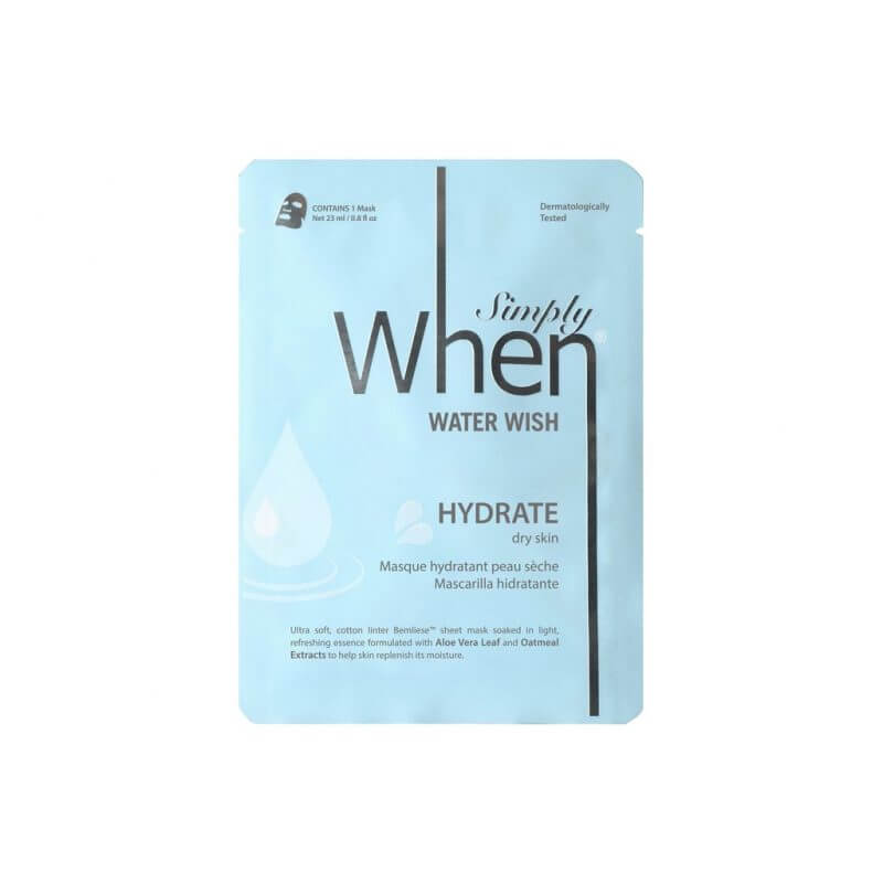 Simply When Water Wish moisturizing ultra-soft cotton sheet mask